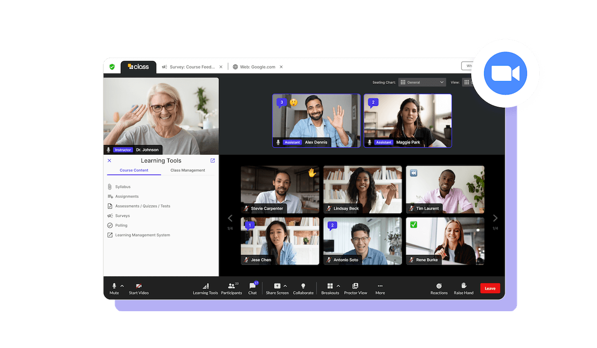 virtual classroom for zoom